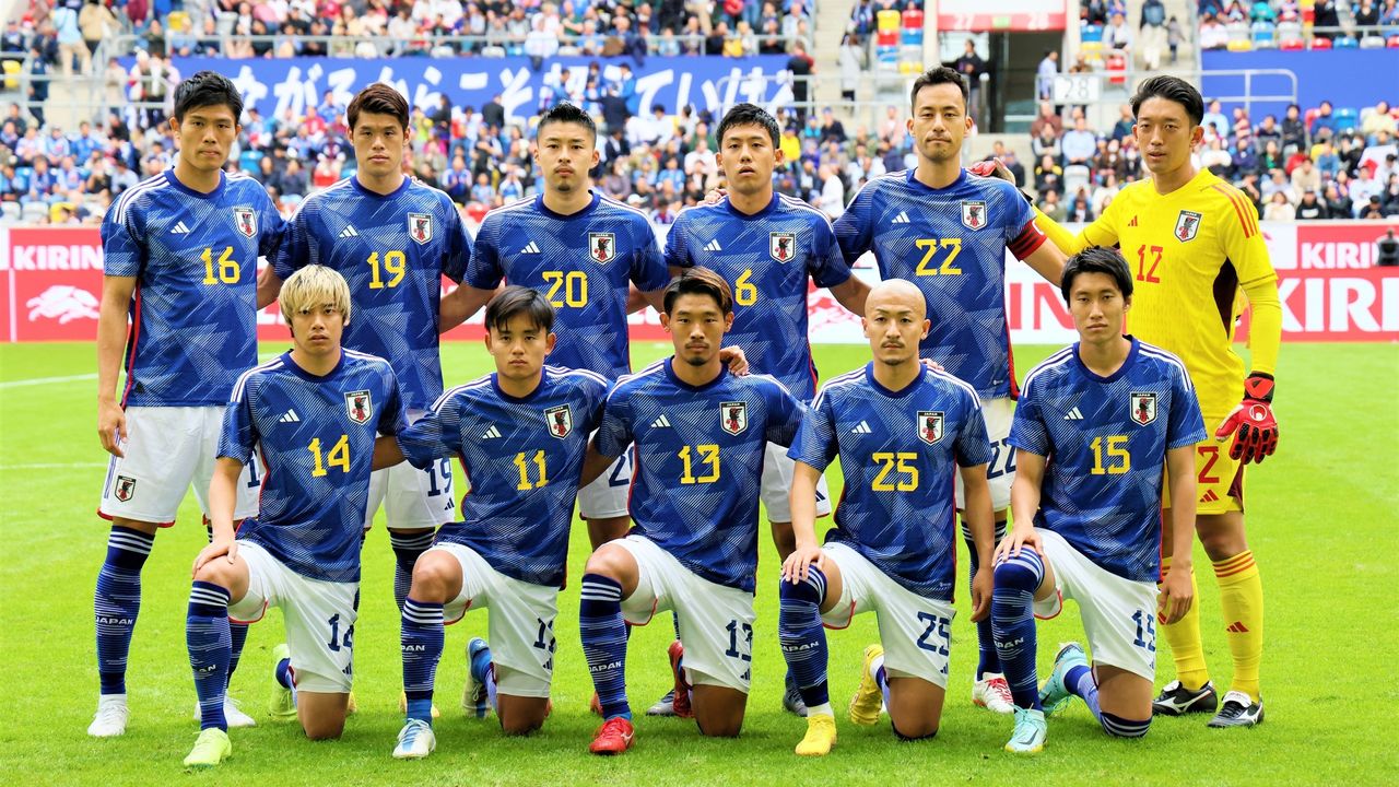 Why does Japan's national soccer squad wear blue? Red was adopted