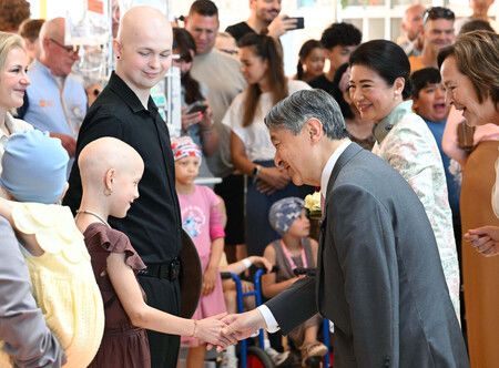 Japan Imperial Couple Visit Dutch Pediatric Cancer Center