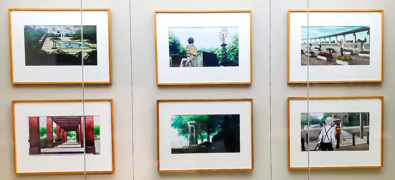 Scenes from the anime featuring Yokohama locations. (© Nippon.com)