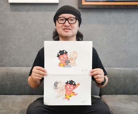 Painter Supporting Quake-Hit Kumamoto with Manga "Kinnikuman"