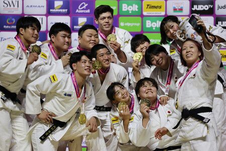 Japan Wins Mixed Team Gold at World Judo in Baku