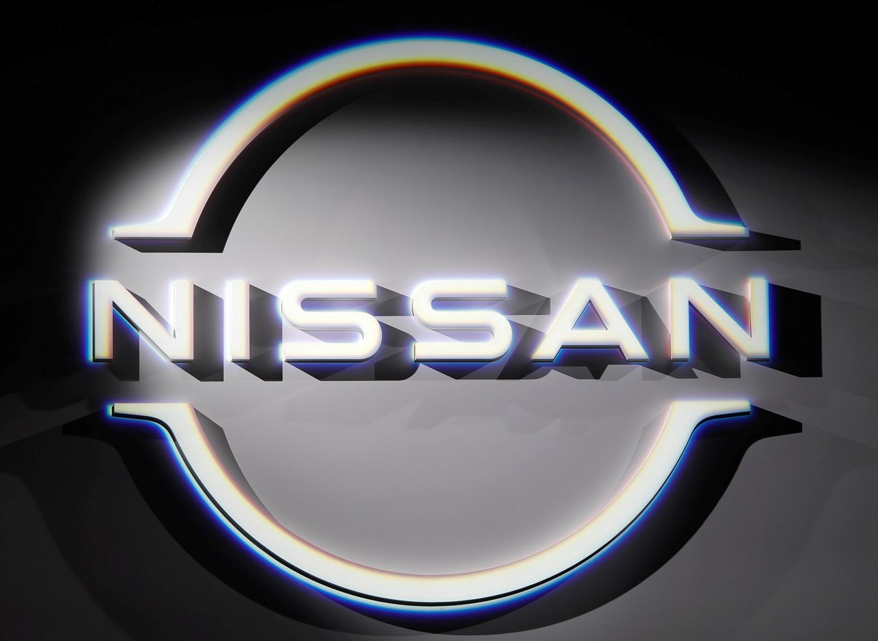 FILE PHOTO: The brand logo of Nissan Motor Corp. is displayed during a press preview in Yokohama, south of Tokyo, Japan July 14, 2020. REUTERS/Issei Kato