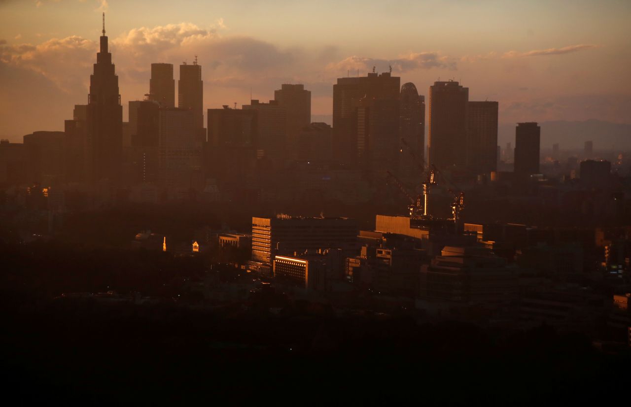 FILE PHOTO: High-rise buildings are seen at the Shinjuku business district during sunset in Tokyo, Japan, March 7, 2017. REUTERS/Toru Hanai