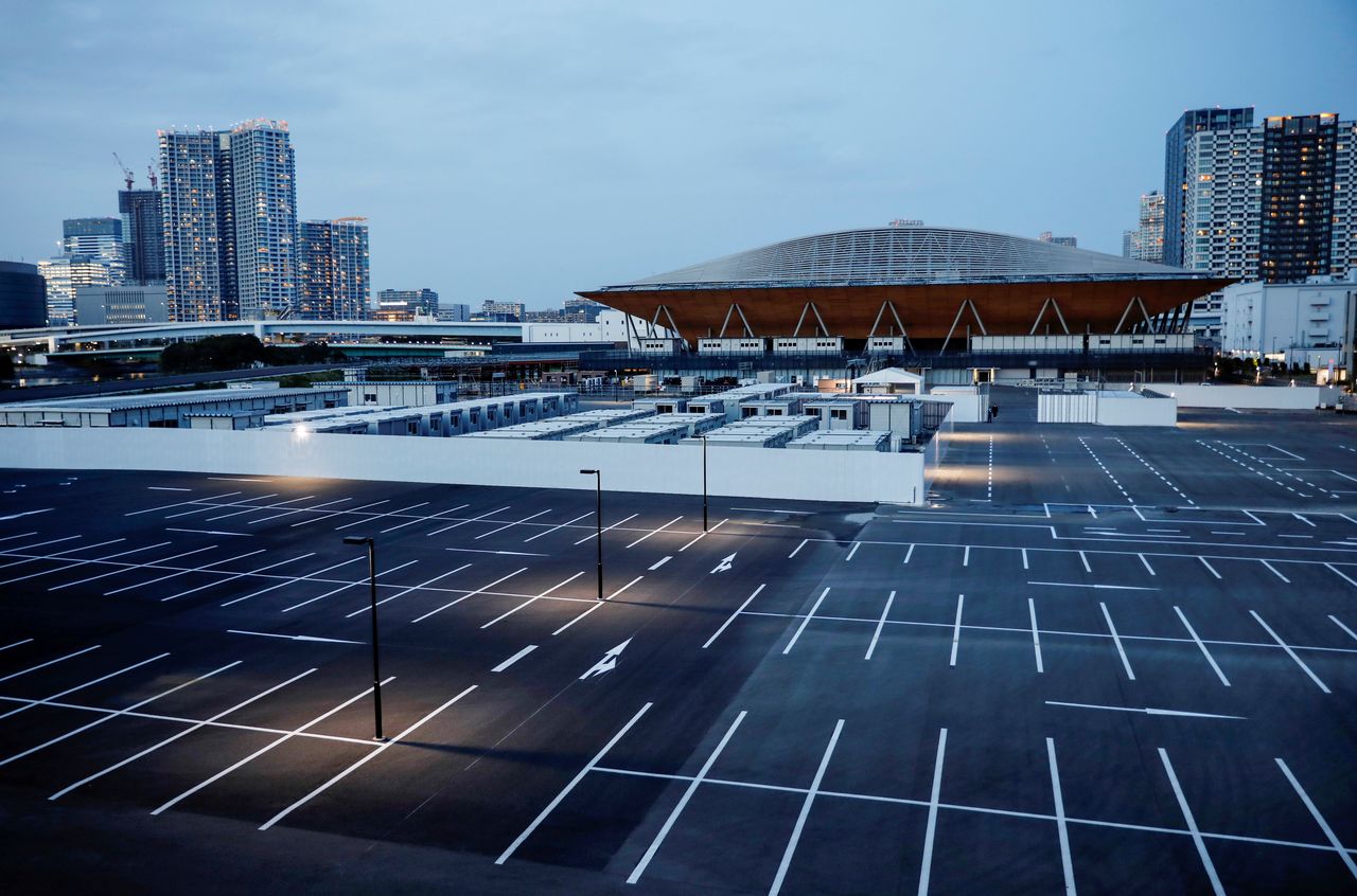 FILE PHOTO: Ariake Gymnastics Centre is pictured in Tokyo, Japan, April 1, 2021. REUTERS/Kim Kyung-Hoon