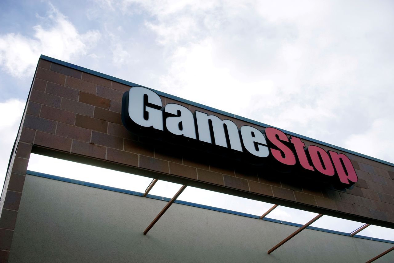 FILE PHOTO: The GameStop store sign is seen at its shop in Westminster, Colorado January 14, 2014. REUTERS/Rick Wilking