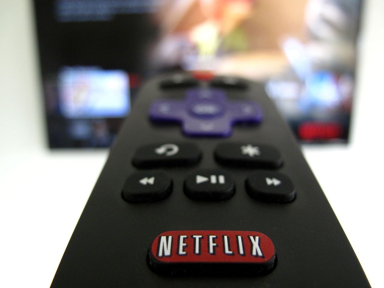 FILE PHOTO: The Netflix logo is pictured on a television remote in this illustration photograph taken in Encinitas, California, U.S., January 18, 2017. REUTERS/Mike Blake