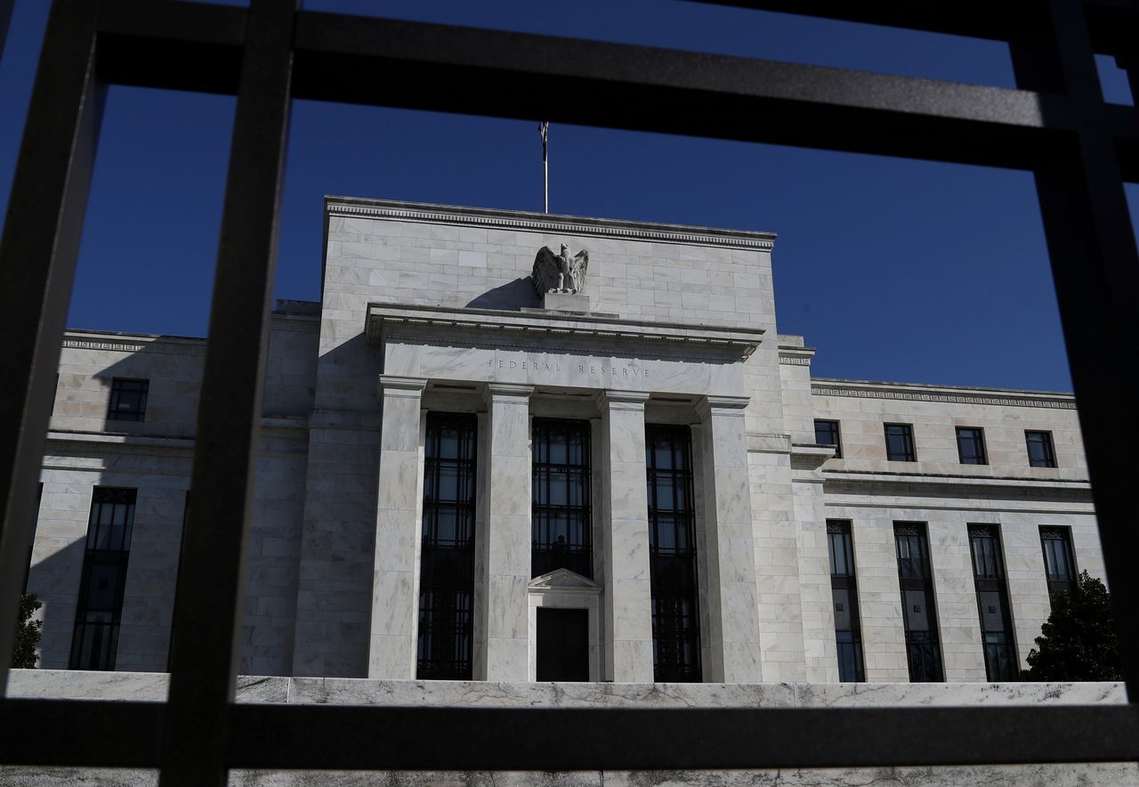 FILE PHOTO: Federal Reserve Board building is pictured in Washington, U.S., March 19, 2019. REUTERS/Leah Millis