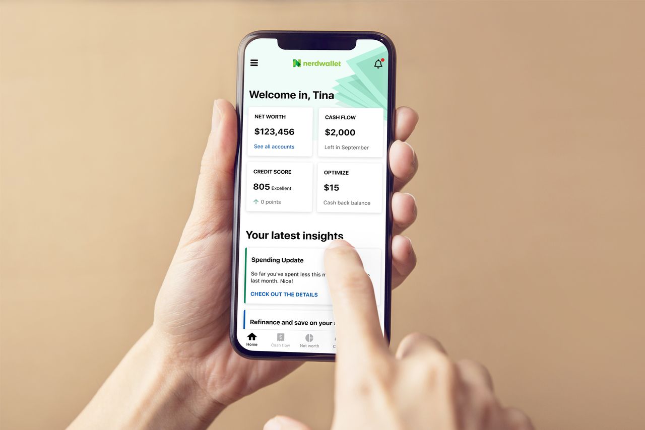 An undated handout image of the NerdWallet mobile app. NerdWallet/Handout via REUTERS