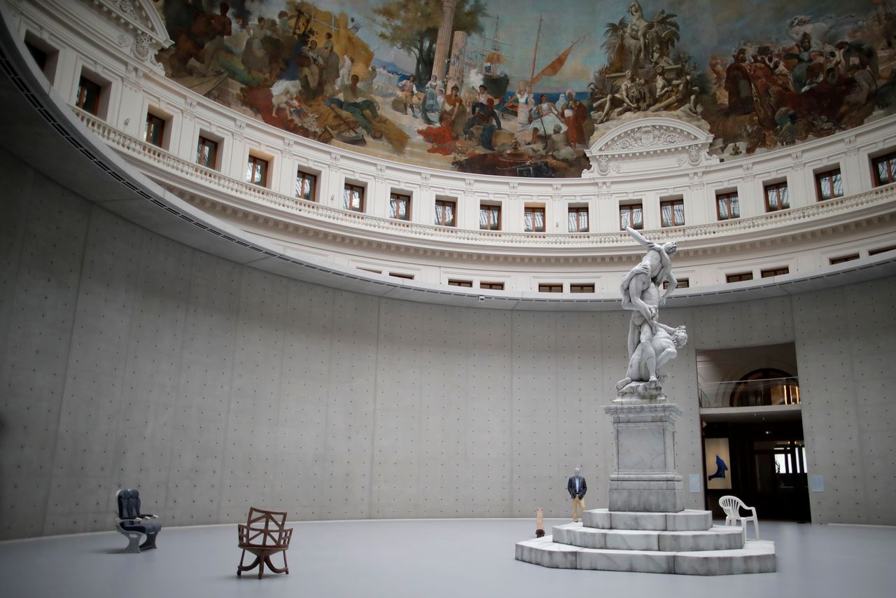 A view shows the art installation "Untitled 2011-2020" by artist Urs Fischer in the Rotonde at the Bourse de Commerce - Pinault Collection contemporary art museum in Paris, France, May 14, 2021. REUTERS/Sarah Meyssonnier