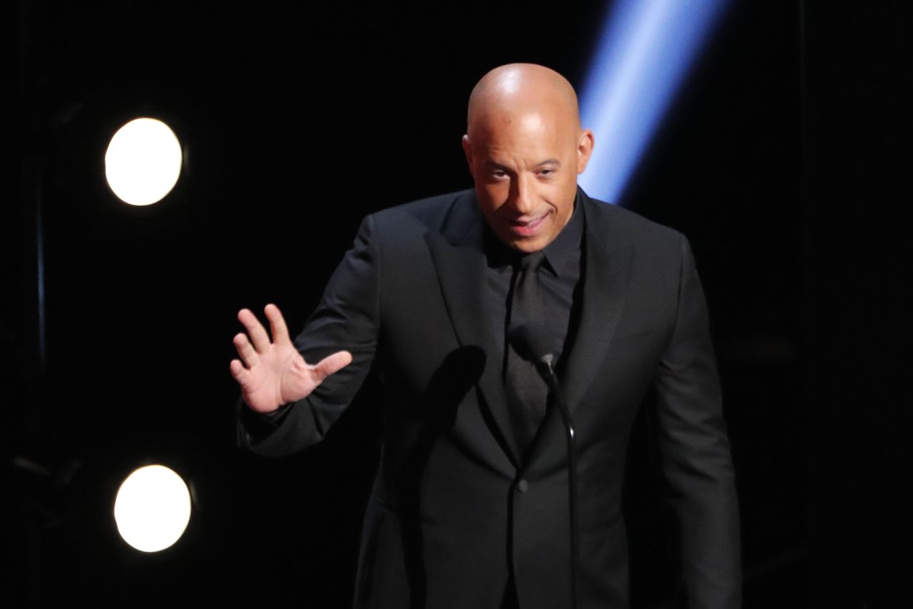 FILE PHOTO: 50th NAACP Image Awards - Show - Los Angeles, California, U.S., March 30, 2019 - Vin Diesel presents the best motion picture award. REUTERS/Mario Anzuoni