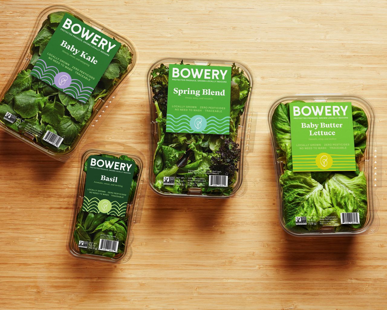 Indoor vertical farming startup Bowery Farming in Kearny, New Jersey, U.S. shows its leafy green products that are shipped to over 800 stores, in this undated handout photo released on May 24, 2021. Bowery Farming/Handout via REUTERS