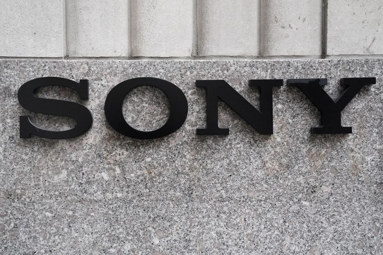 FILE PHOTO: The Sony logo is seen on a building in the Manhattan borough of New York City, New York, U.S., January 16, 2019. REUTERS/Carlo Allegri