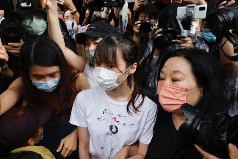 Pro-democracy activist Agnes Chow releases from prison after serving nearly seven months for her role in an unauthorised assembly during the city