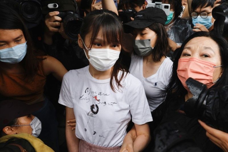 Pro-democracy activist Agnes Chow releases from prison after serving nearly seven months for her role in an unauthorised assembly during the city