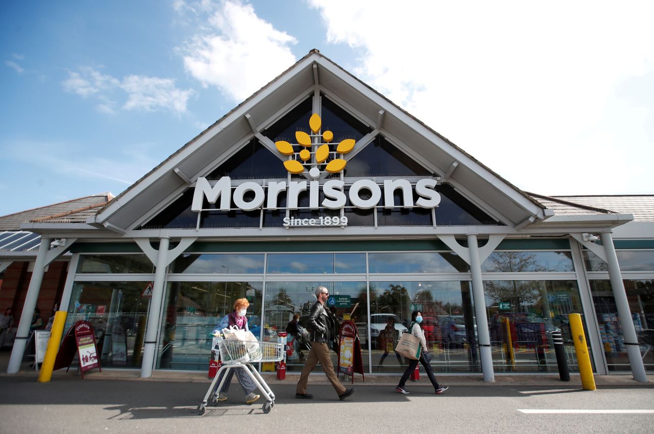 FILE PHOTO: A Morrisons store is pictured in St Albans, Britain, September 10, 2020. REUTERS/Peter Cziborra//File Photo