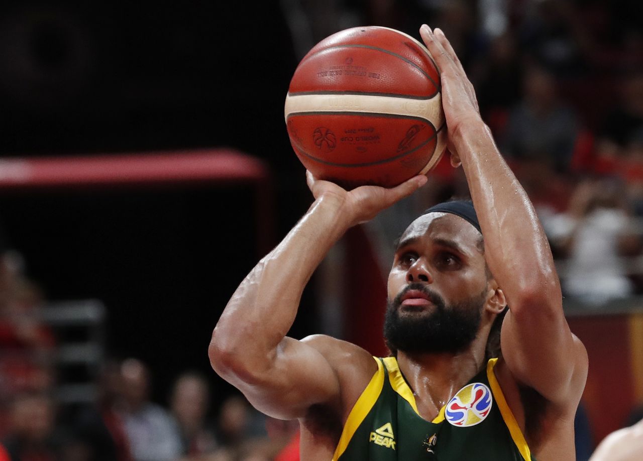 FILE PHOTO: Basketball - FIBA World Cup - Semi Finals - Spain v Australia - Wukesong Sport Arena, Beijing, China - September 13, 2019 Australia