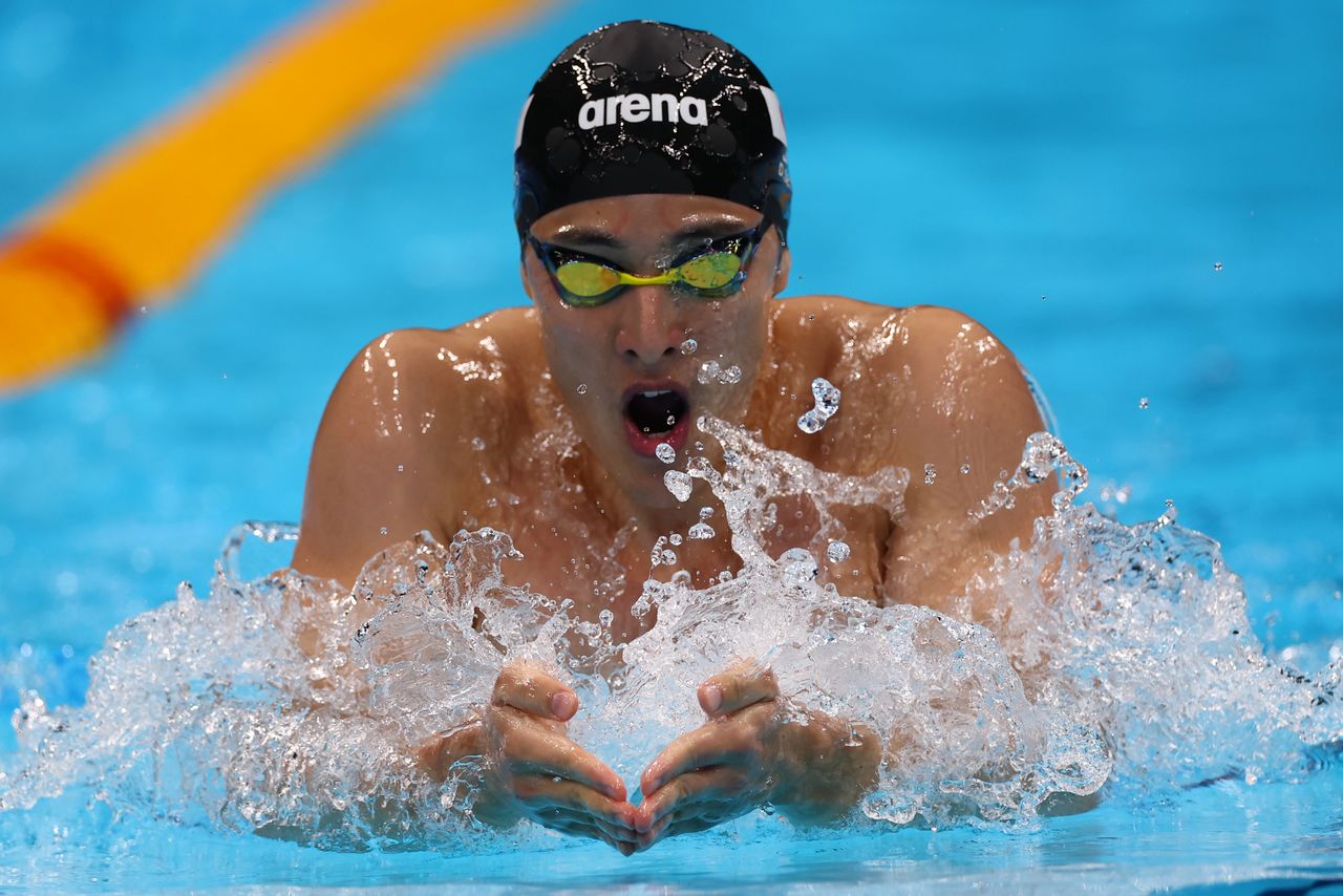 Tokyo 2020 Olympics - Swimming - Men's 400m Individual Medley - Heats - Tokyo Aquatics Centre - Tokyo, Japan - July 24, 2021. Daiya Seto of Japan in action REUTERS/Kai Pfaffenbach
