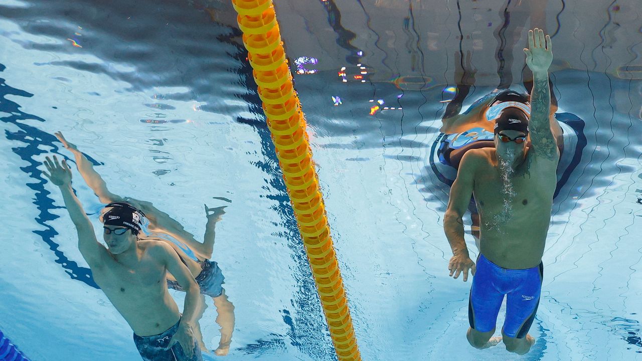 Tokyo 2020 Olympics - Swimming - Men's 100m Freestyle - Semifinal 1 - Tokyo Aquatics Centre - Tokyo, Japan - July 28, 2021. Caeleb Dressel of the United States in action. REUTERS/Stefan Wermuth