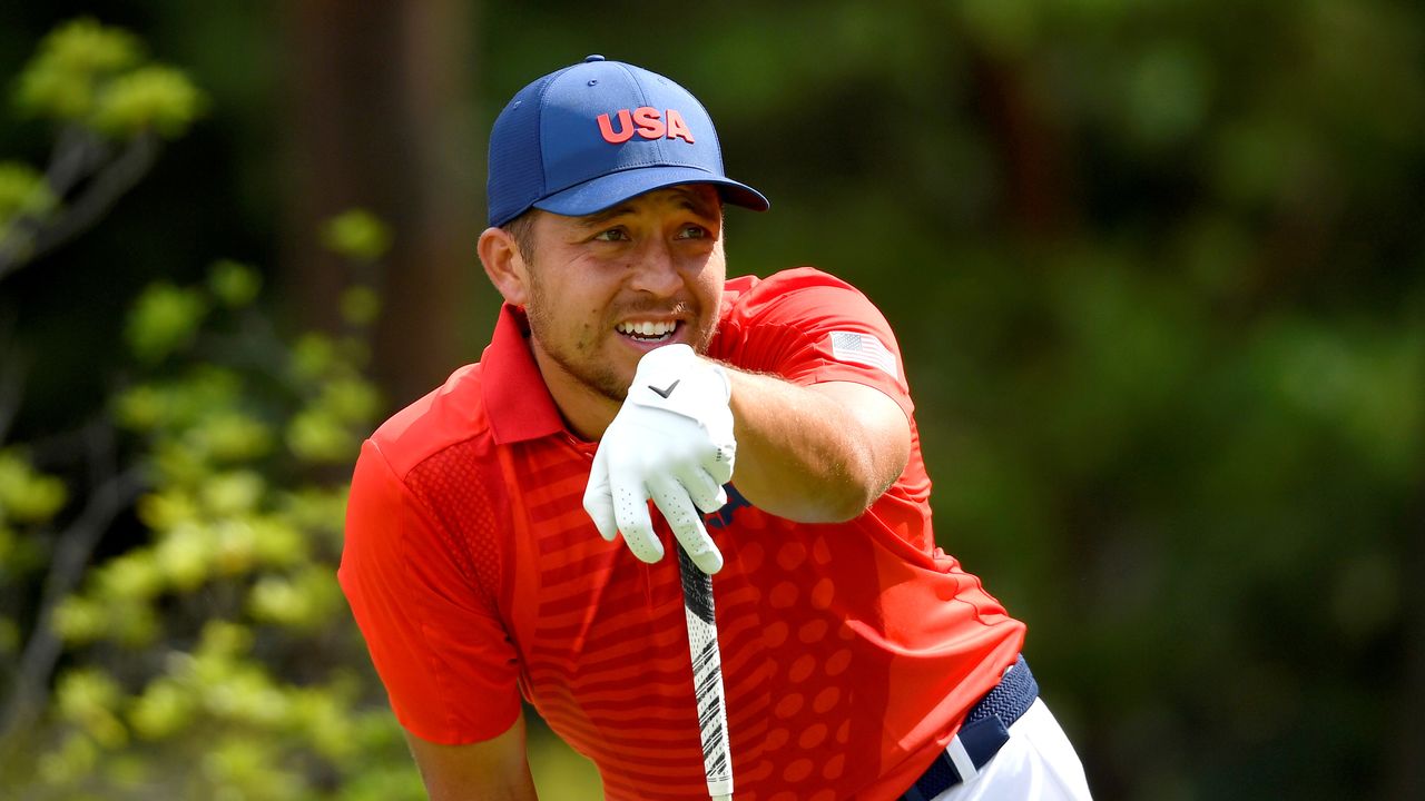 Tokyo 2020 Olympics - Golf - Men's Individual - Final - Round 2 - Kasumigaseki Country Club - Kawagoe, Saitama, Japan - July 30, 2021. Xander Schauffele of the United States looks on. REUTERS/Toby Melville