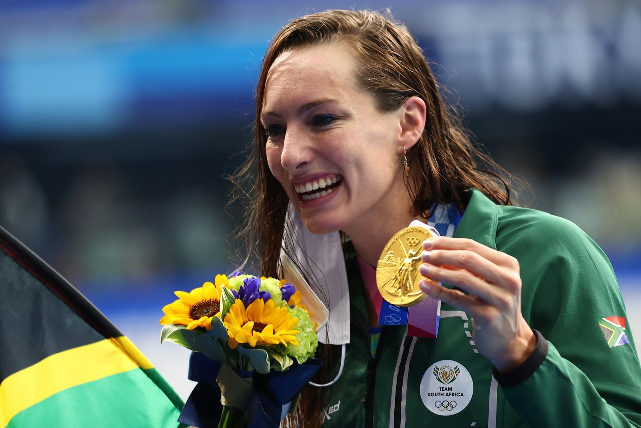 OlympicsSwimmingSchoenmaker guided by faith in landmark South African