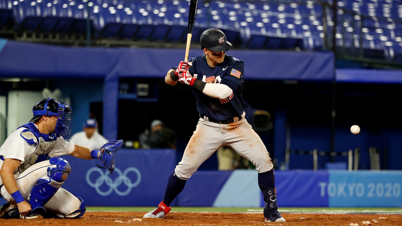 Tokyo 2020 Olympics - Baseball - Men - Opening Round - Group B - United States v Israel - Yokohama Baseball Stadium, Yokohama, Japan - July 30, 2021. Todd Frazier of the United States in action. REUTERS/Jorge Silva