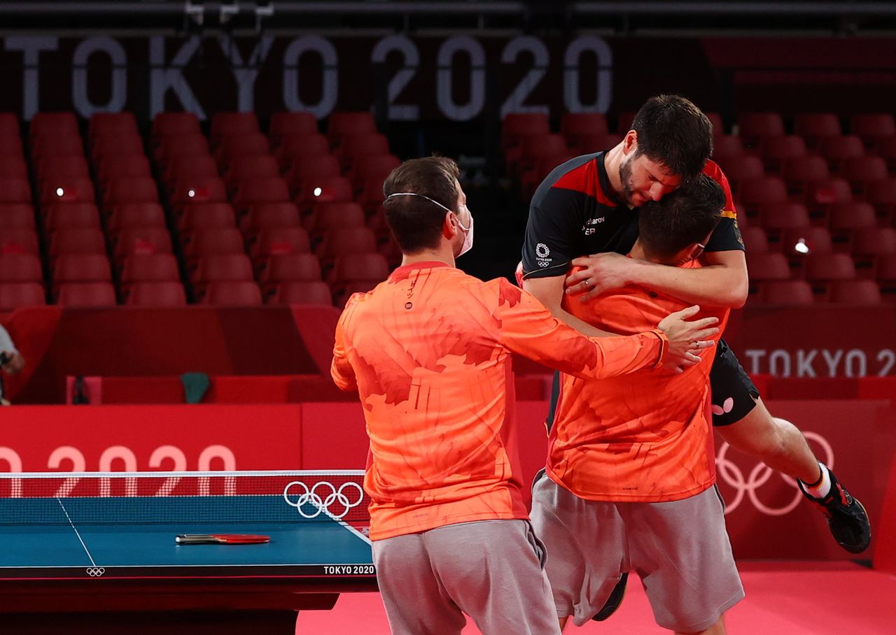 OlympicsTable TennisGermany overjoyed after dramatic men's team win