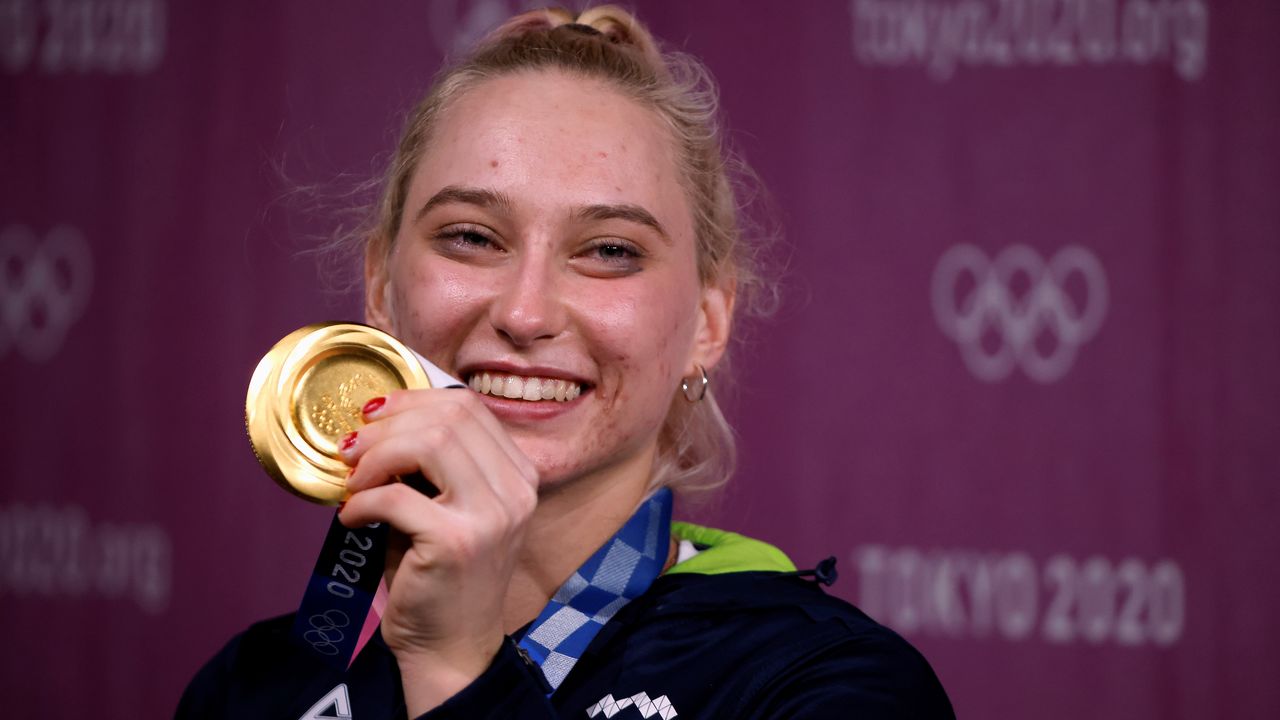 OlympicsClimbingDominant Garnbret clinches first women's climbing