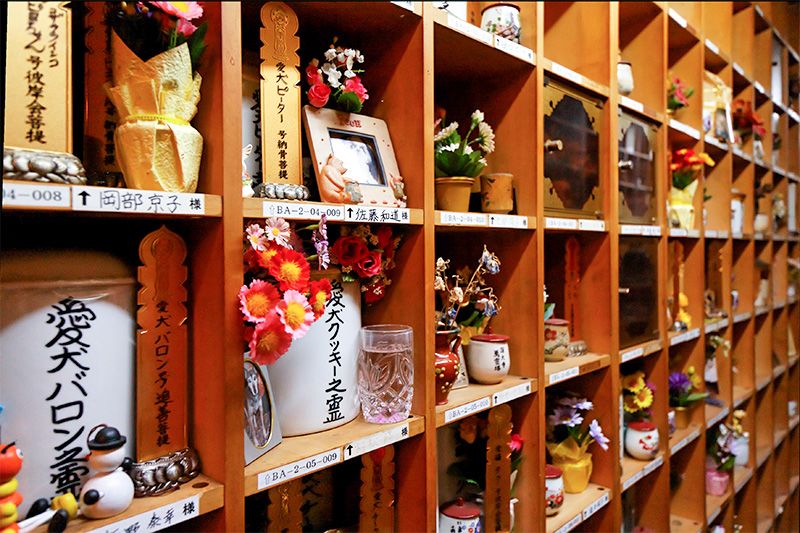 Японские колумбарии. Токио колумбарий. Колумбарии в Японии вип номера. Кладбище цзиндайцзи, Токио, Япония фото.
