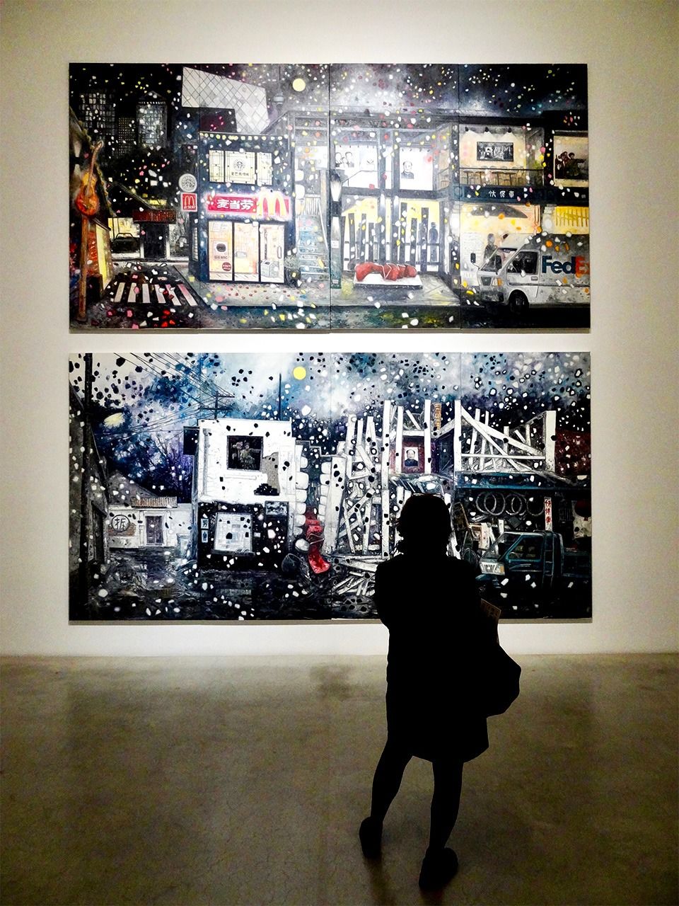 <em>City from the Past and City from the Future, 2008</em>. On display at the 21st Century Museum of Contemporary Art, Kanazawa. (© Tim Hornyak)