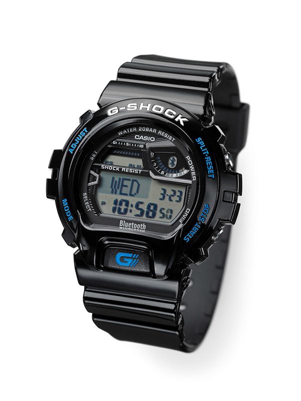 The GB-6900 premiered at the 2011 Baselworld watch and jewelry show. Bluetooth connects it to your smartphone.