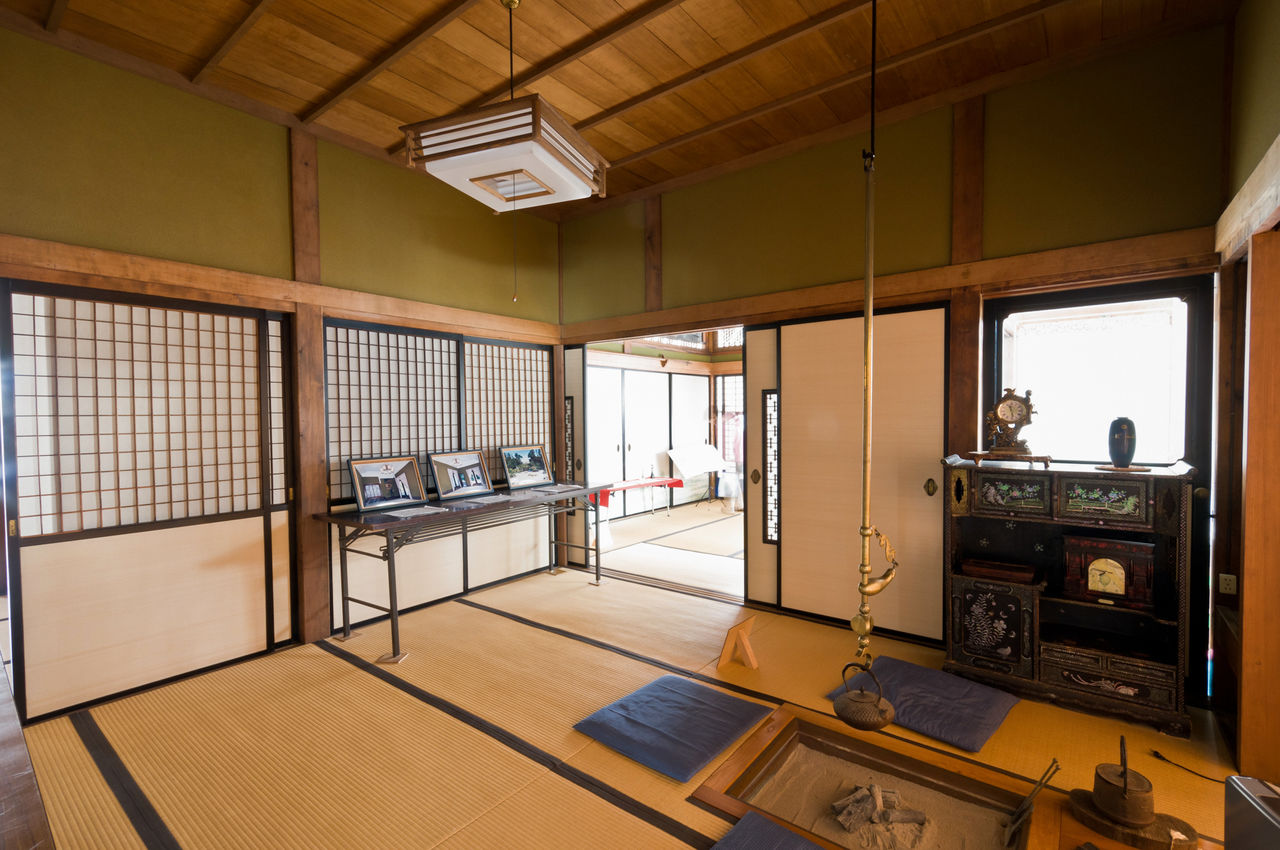 El primer piso del Seibikan es de estilo japonés.