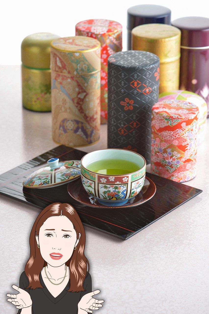 Té sencha en lata. (Pixta)