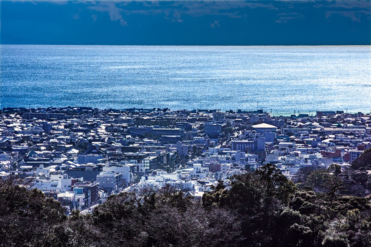 Panorámica de la ciudad de Kamakura.