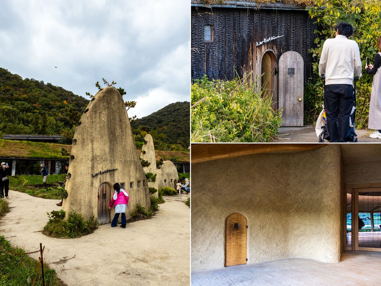Pequeñas puertas, colocadas por doquier, se convierten en el lugar perfecto para hacerse fotos.
