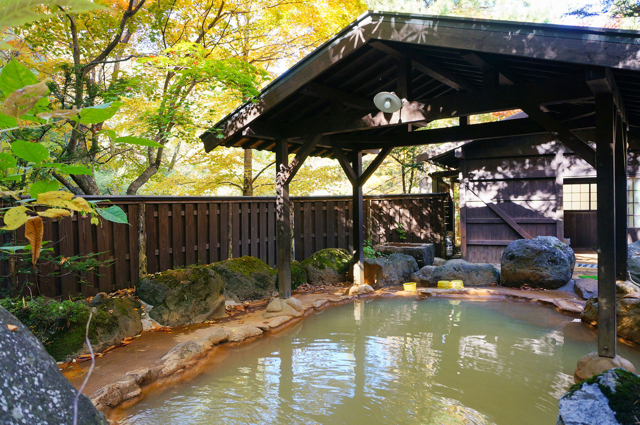 Un baño al aire libre de Hirayu. 