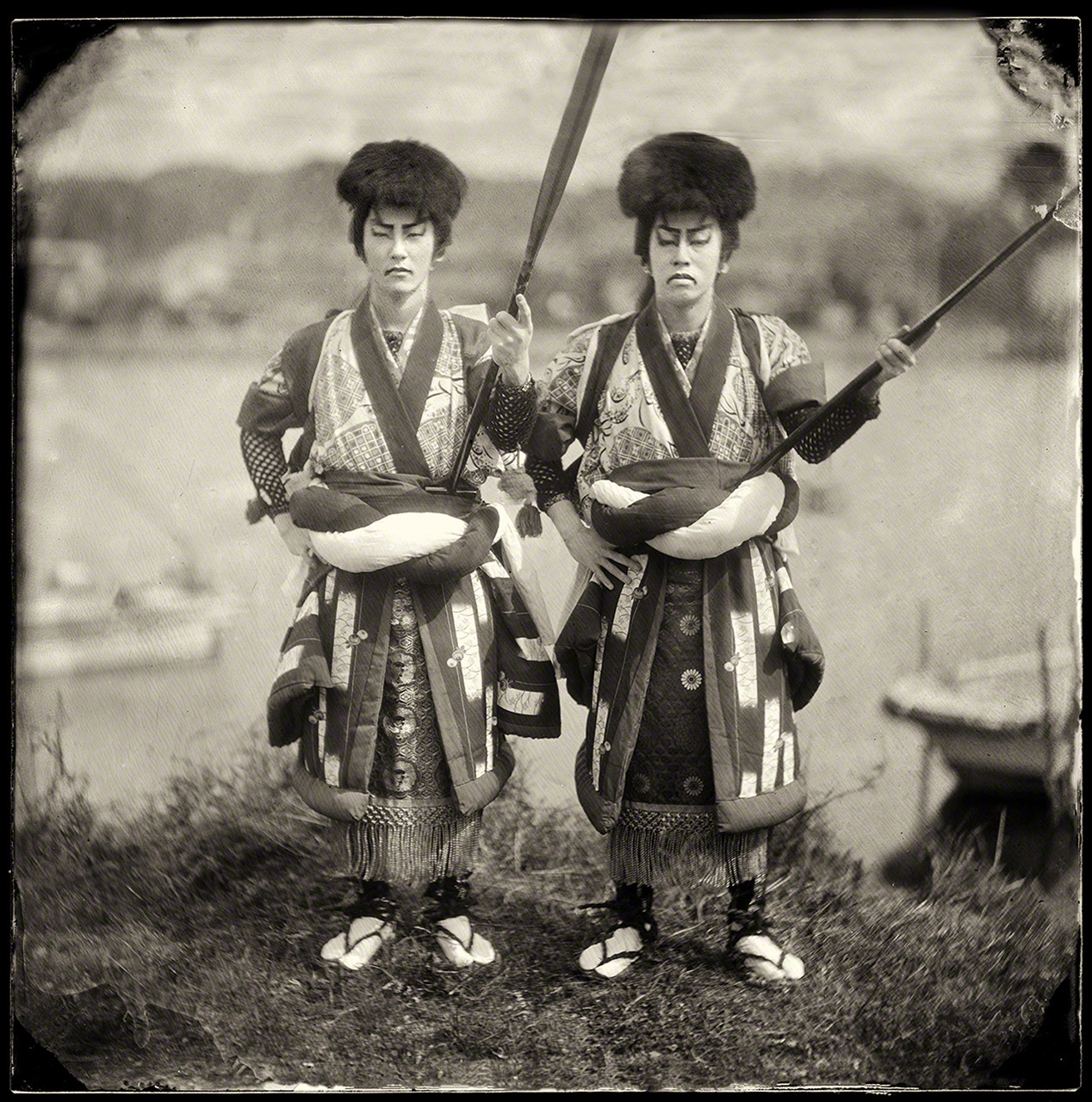 Jóvenes participantes en un festival de la ciudad de Matsue originario de la época Edo (1603-1868). El festival, llamado Hōran-Enya, se celebra una única vez cada diez años.