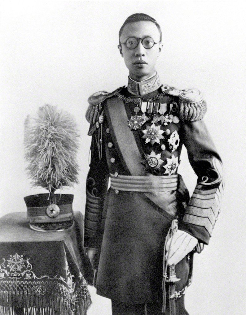 Puyi, último emperador de la dinastía Qing y jefe de Estado del Manchukuo. (Kyōdō Press)