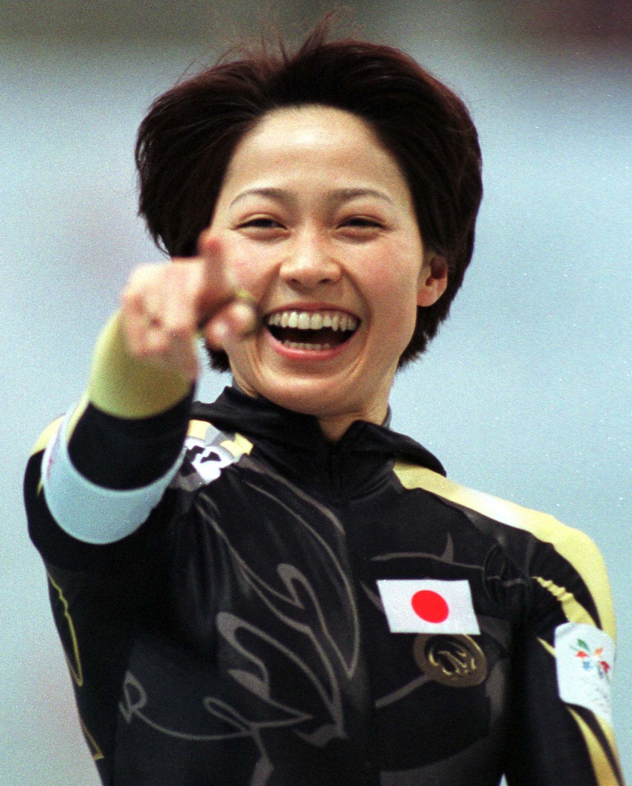 Okazaki Tomomi sonríe tras la carrera. (Reuters)