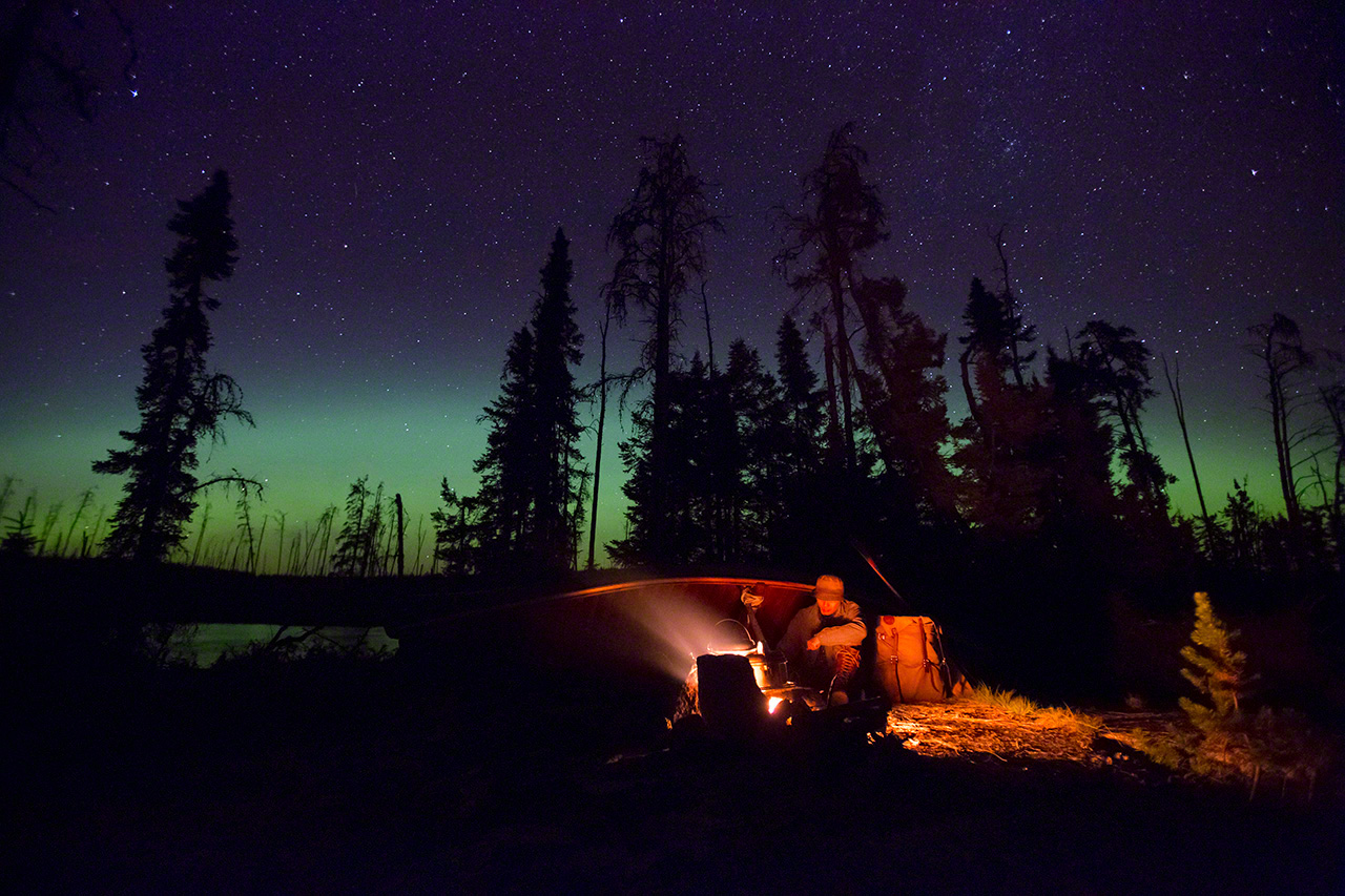 Bajo la aurora boreal. (Imagen de 2016)