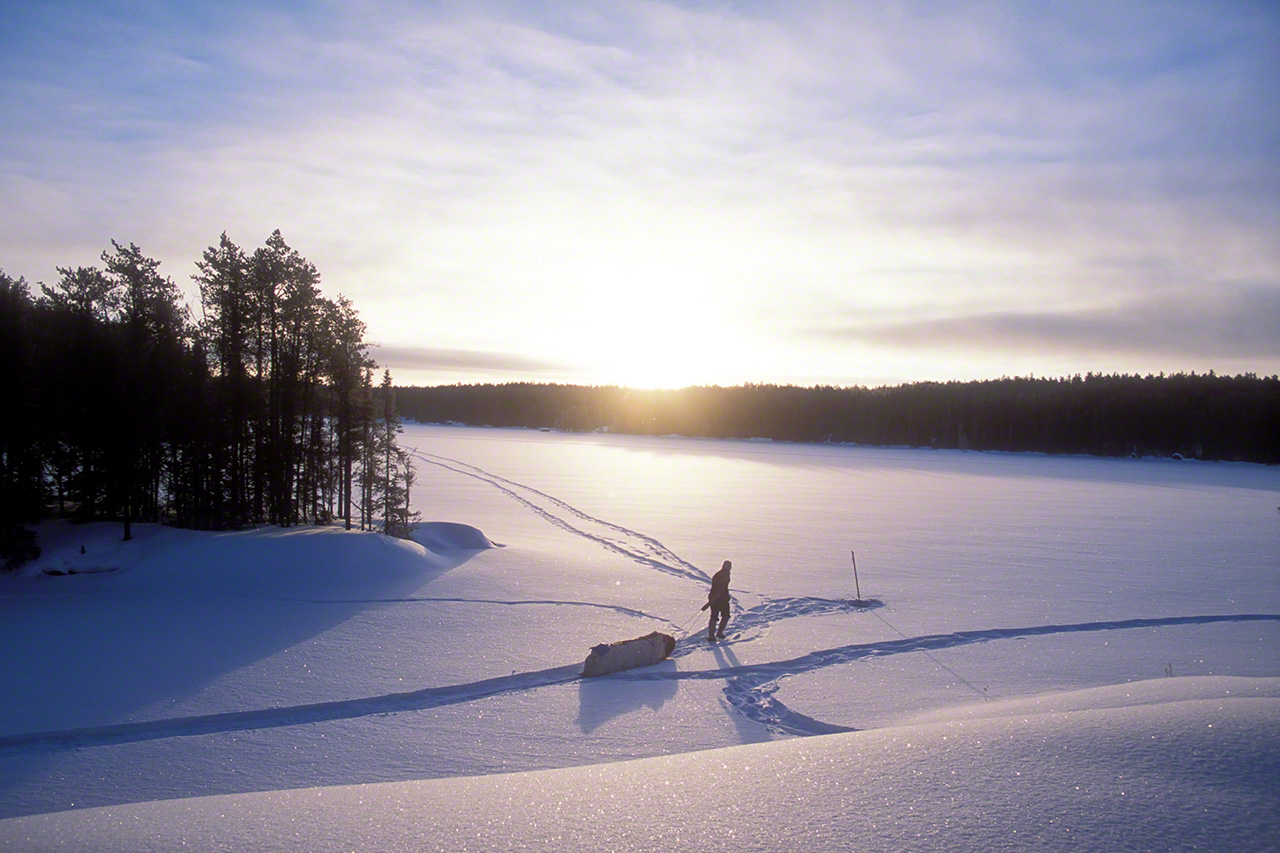 En invierno hay que usar un trineo para viajar. (Imagen de 2006)