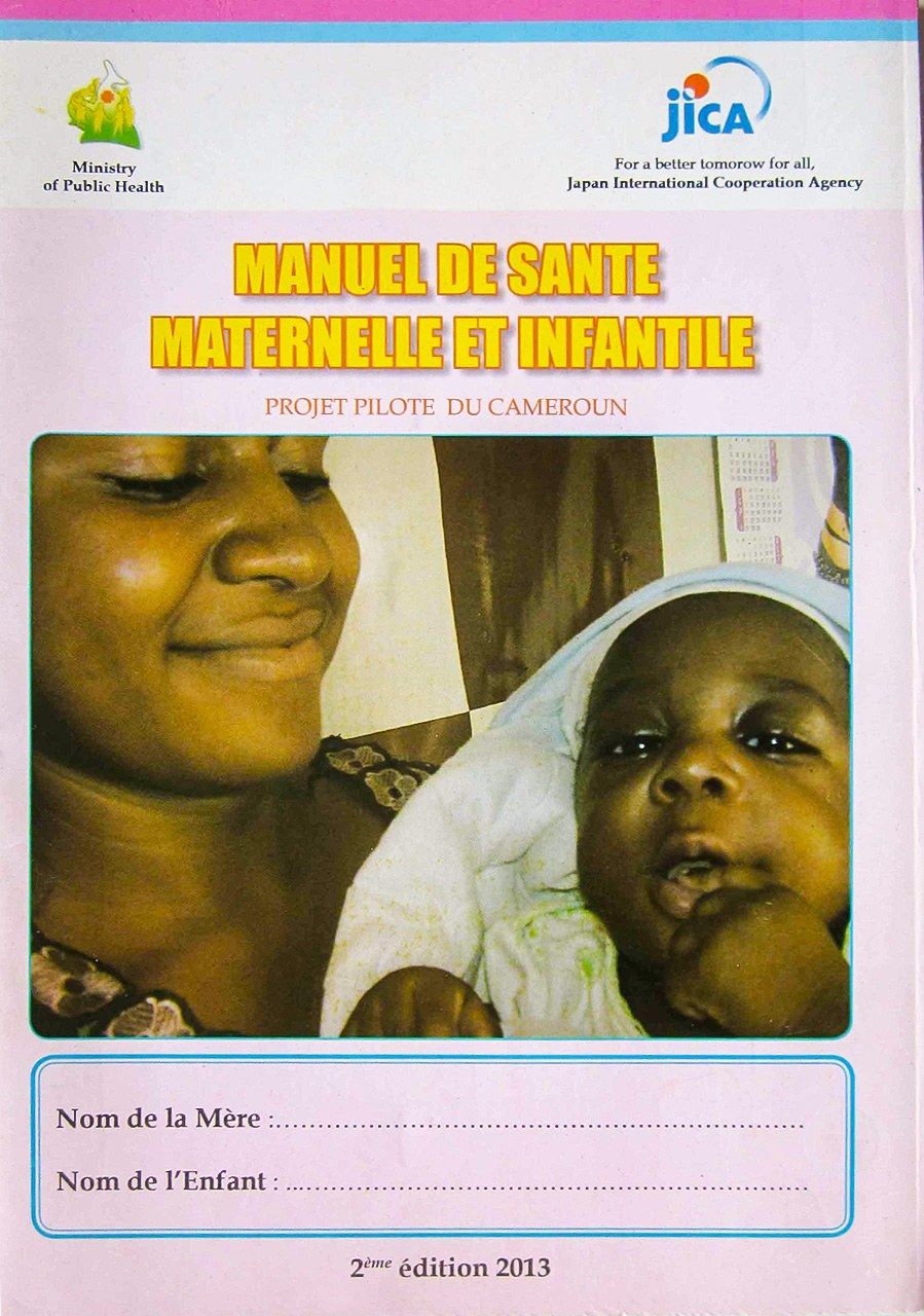 Portada del manual de salud maternoinfantil de Camerún. (Imagen cedida por el entrevistado)