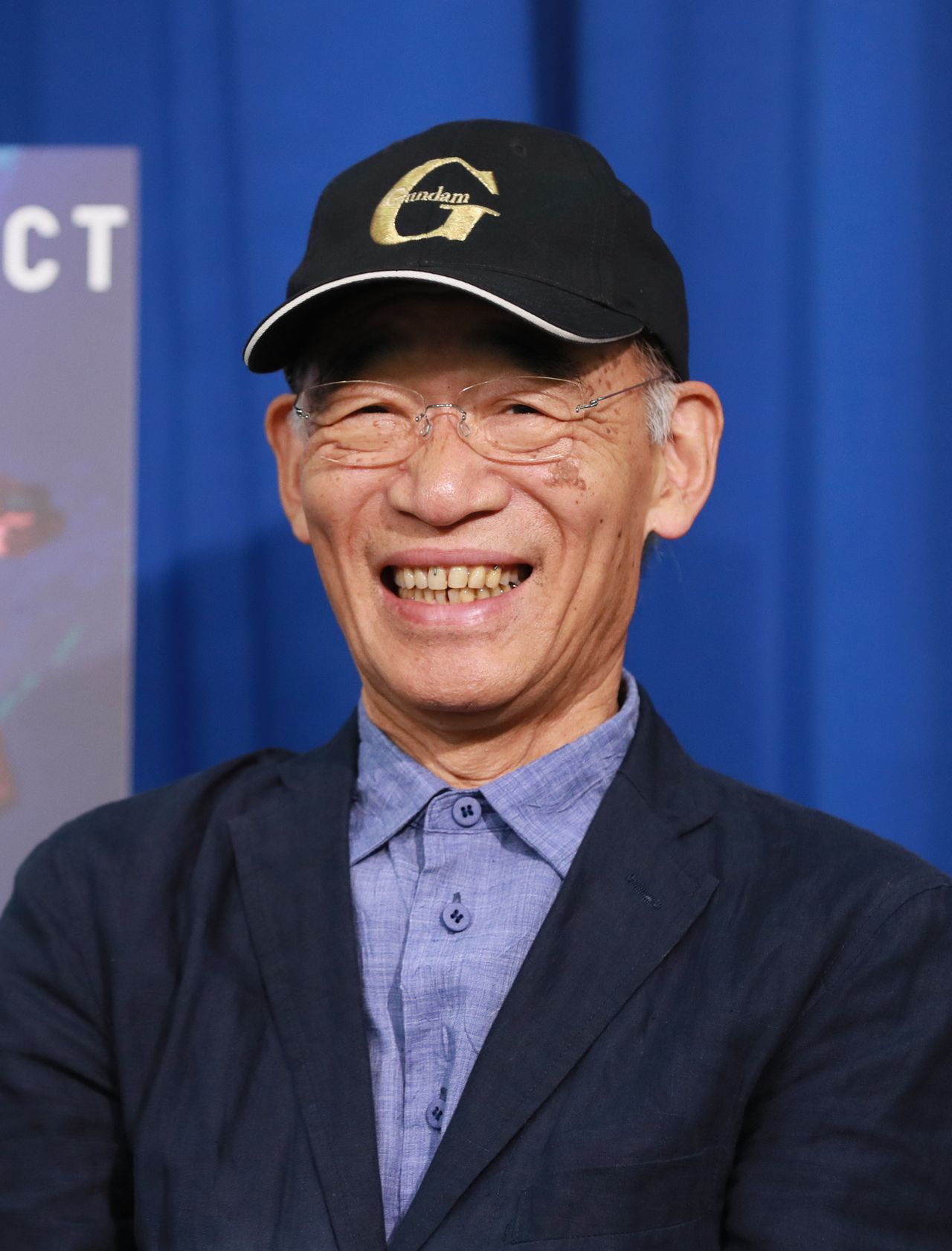 El director Tomino Yoshiyuki. (Jiji Press)