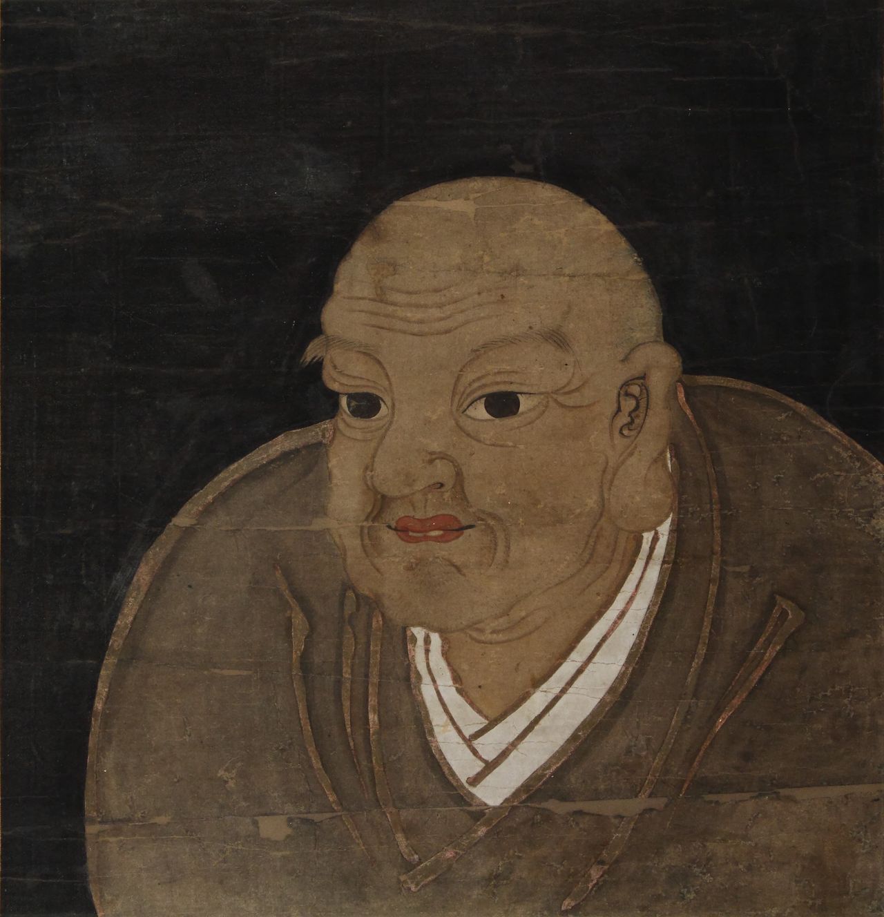 Retrato de Nichiren, en la colección del templo Kuonji, en el monte Minobu.