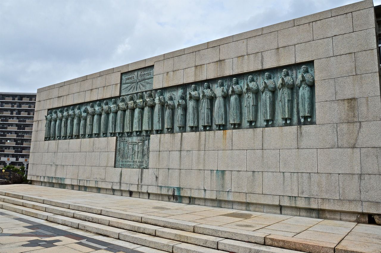 Monumento a los 26 mártires de Nagasaki, en esta ciudad. (PIXTA)