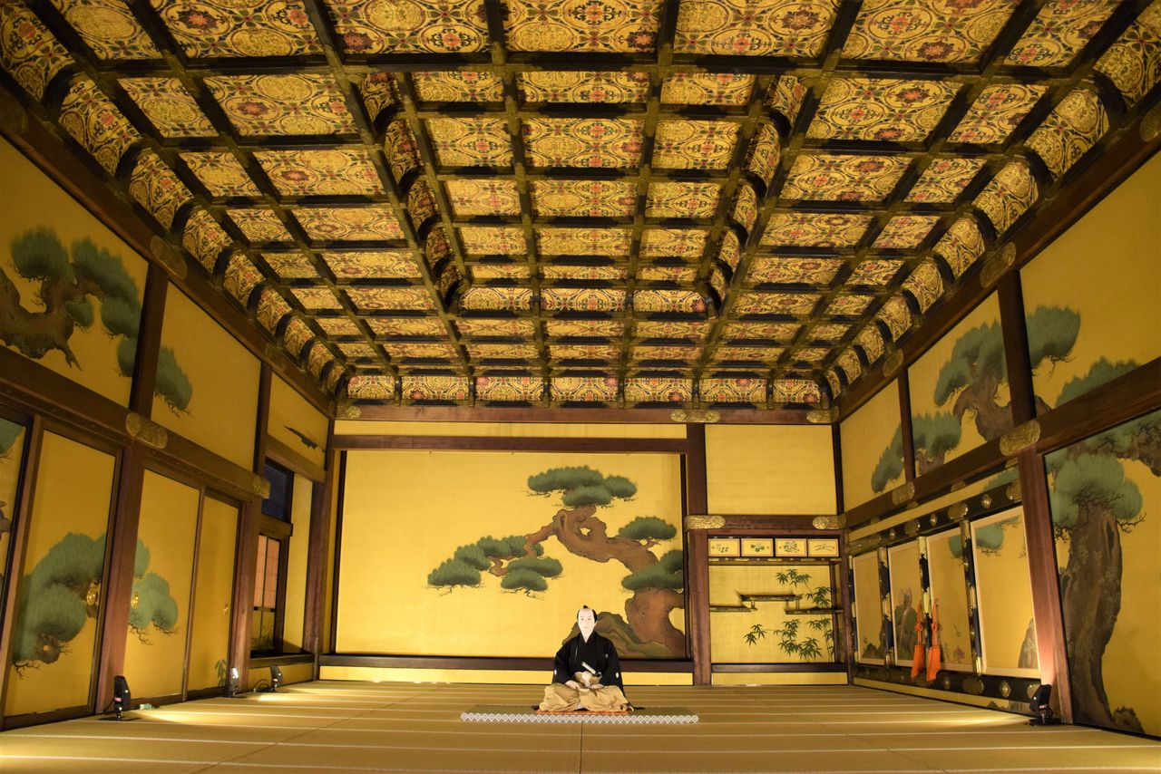 El Gran Salón del Palacio Ninomaru-goten en el castillo de Nijō, donde Yoshinobu dimitió formalmente como shōgun en noviembre de 1867. (© Jiji Press)