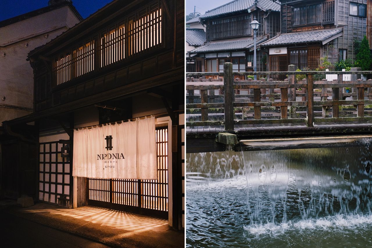 Los edificios históricos, repartidos por Sawara, se transformaron en un hotel tras una renovación.