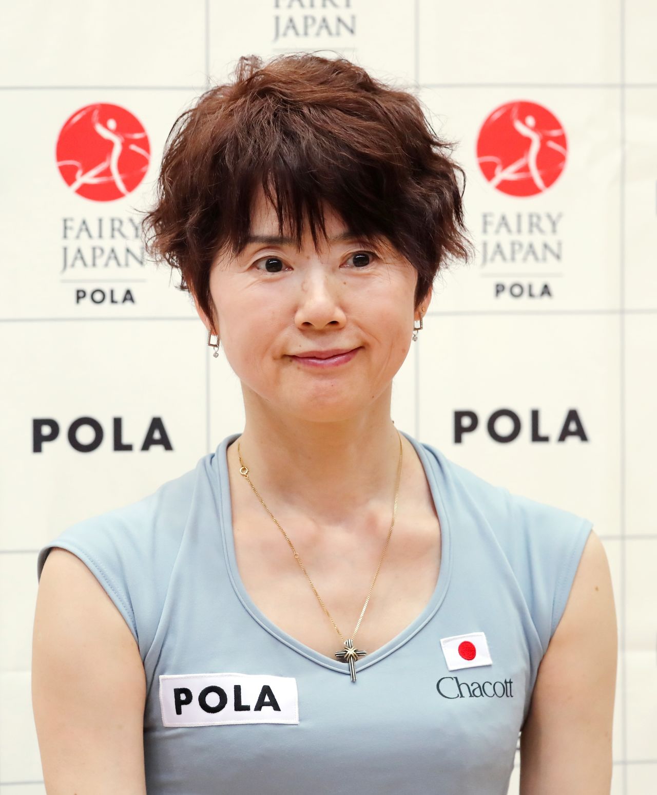 Yamasaki Hiroko, responsable de revitalizar la gimnasia rítmica en Japón, el 14 de junio de 2018 en el Centro Nacional de Ciencias del Deporte. (Jiji Press)