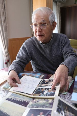 Sakamaki Kiyoshi, el hijo mayor de Sakamaki Kazuo, primer japonés capturado en la Segunda Guerra Mundial al fracasar su misión en Pearl Harbor. 29 de noviembre de 2021. (Jiji)