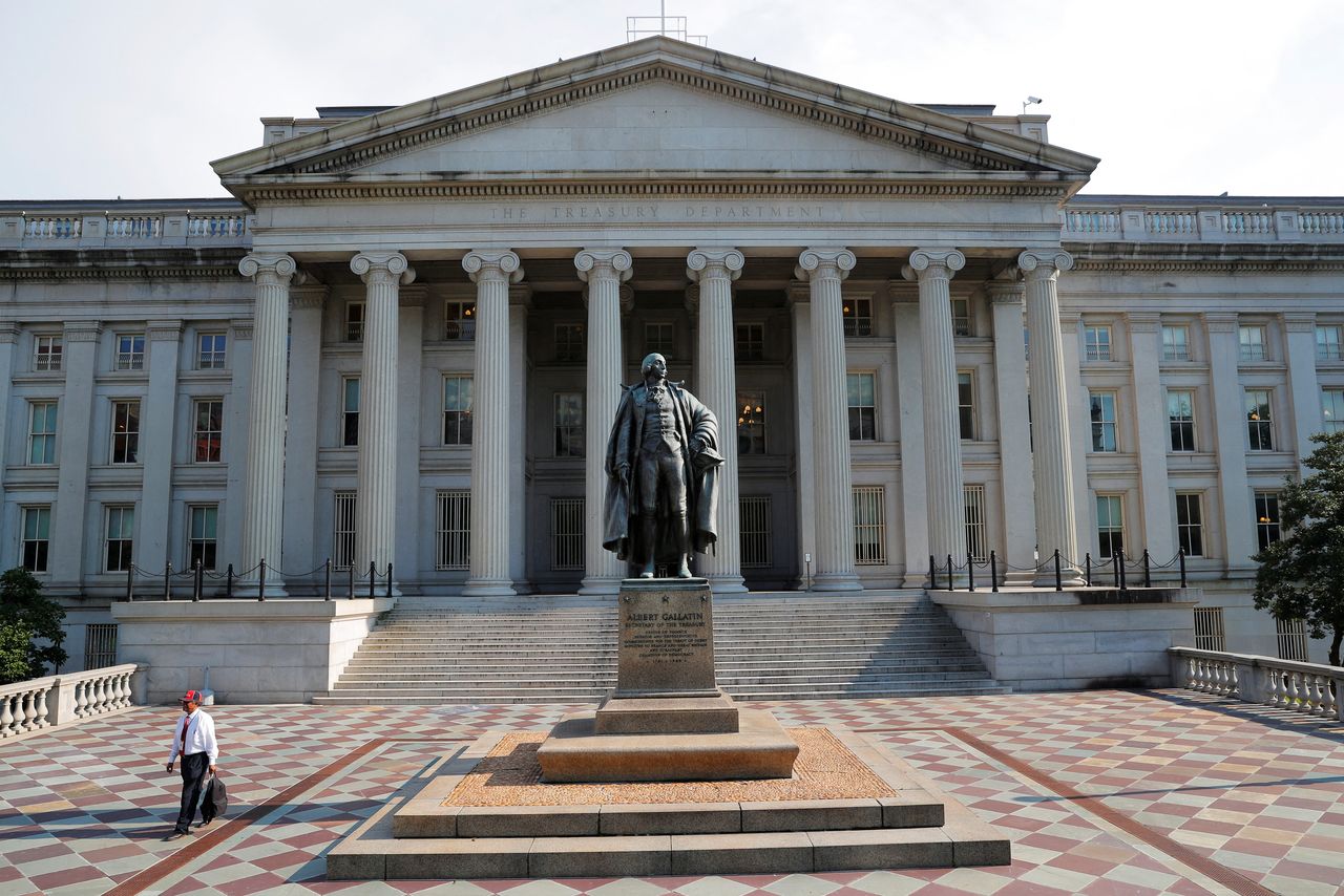 FOTO DE ARCHIVO. La sede del Departamento del Tesoro de Estados Unidos en Washington DC, EEUU. 6 de agosto de 2018. REUTERS/Brian Snyder/Archivo