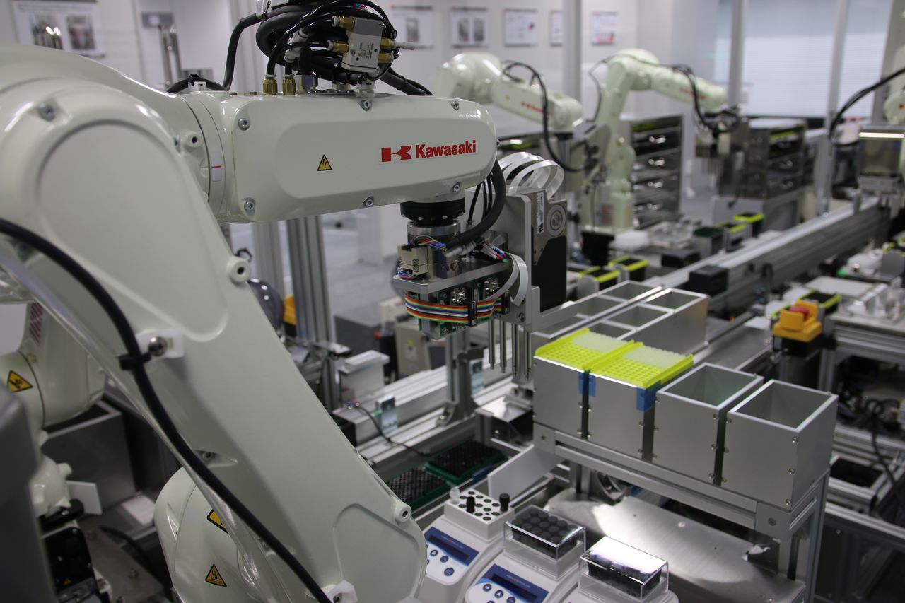 El Centro de PCR de la Fundación Nippon utilizará el sistema automatizado de pruebas PCR de Kawasaki Heavy Industries. (Fotografía: Kawasaki Heavy Industries)
